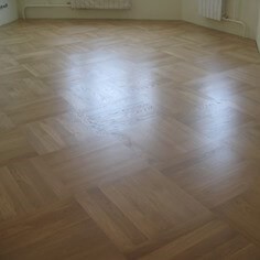 Укладка штучного паркета в квартире на ул. Большая Академическая